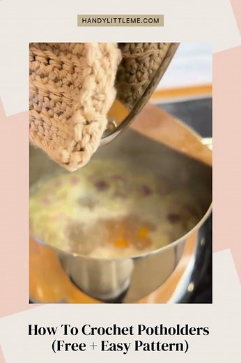 How To Crochet Potholders Free + Easy Pattern