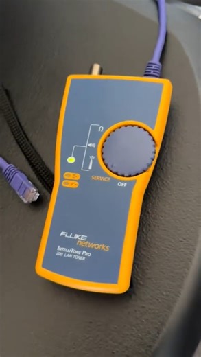 Watch the Digital Network Cable Toner and Probe in action — helping you quickly identify, trace, and verify cables without the guesswork. via @cloud_givers (on Instagram) https://www.flukenetworks.com/datacom-cabling/copper-testing/IntelliTone-Pro-Toner-and-Probe?utm_campaign=Global&utm_medium=organic_social&utm_source=facebook | Fluke Networks