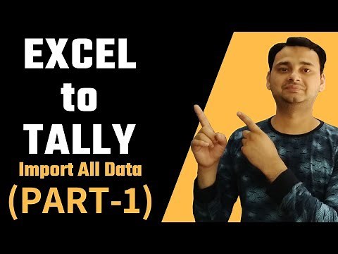 Excel to Tally (PART-1) How to Import Data from Excel to Tally ERP 9 (Excel to Tally Import TDL)