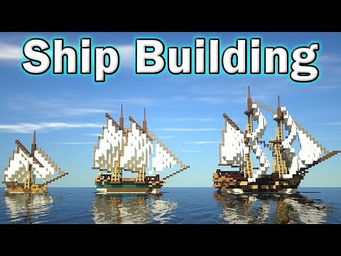 Minecraft: Ship Building Timelapse - Sloop, Schooner & Brig