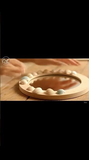 DIY Mirror Frame 🪞 | Seashell Craft Hack ♻️