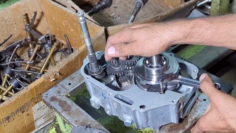 Watch the Engine Assembly Process of Motorbike
