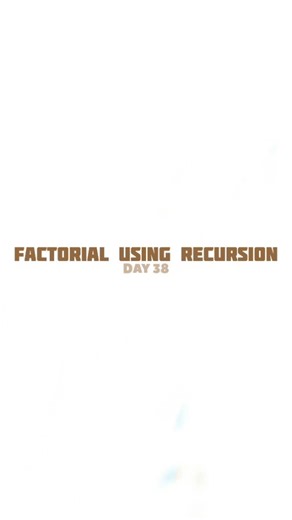 CoderSyntax on Instagram: "Factorial using the recursion in c language...100 days Challenge of day 38.... #clanguage #clanguageprogramming #codingmotivation #coding #code #codinglife #programmer #program #programming #trendingreels #explore #reach #viralreels #reelviral #reelsinstagram #reels #reels #growth #explorepage"