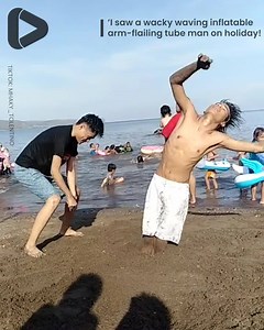 231K views · 3.6K reactions | 'I can't believe I spotted a wacky waving inflatable arm-flailing tube man at the beach'  | IGV | Facebook