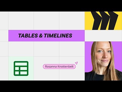 How to Use Tables and Timelines in Miro | Organize Projects like a Pro
