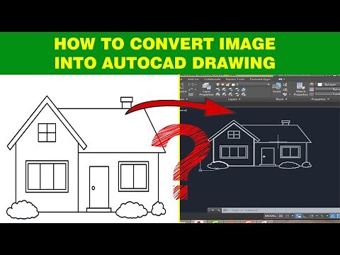 HOW TO CONVERT IMAGE INTO AUTOCAD DRAWING FILE
