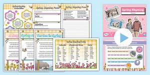 KS2 Poetry on Seasons: Spring Rhyming Poetry Activity Pack