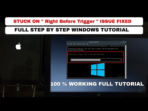 Checkra1n stuck on "Right Before Trigger Issue Fixed"| Jailbreak ios 12.3 to 13.4 windows| checkra1n