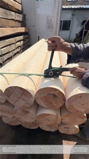 Timber lashing – good tools and machinery make work more efficient