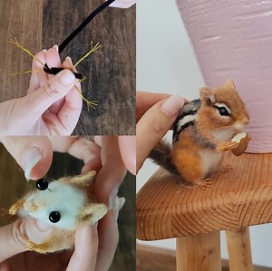201K views · 665 reactions | Adorable Needle Felted Chipmunk ️瑱淋 | Simple | Facebook