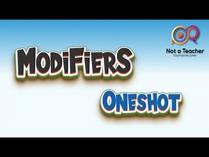 Mastering Modifiers || One-Shot Lesson for Clearer Writing