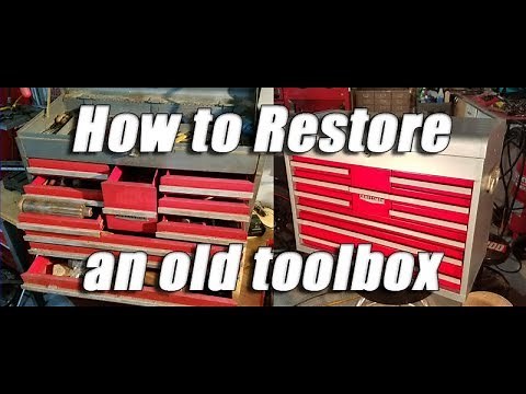 How to restore an old vintage craftsman tool box: Part 2 - All done