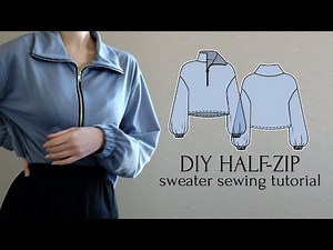 DIY Half-Zip Sweater (Version 2) + ZIA Pattern