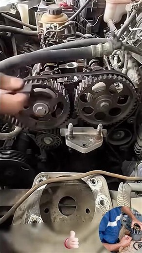 Installation a timing belt quickly but