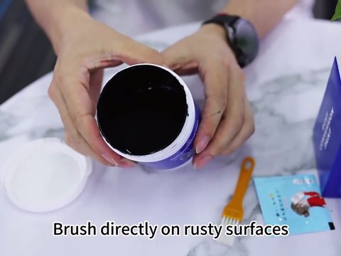 Rust Converter Paint – Long-Lasting Rust Protection, All-Weather Metal Primer for Doors, Windows & Iron Surfaces. Converts Rust to a Stable, Paintable Coating – Indoor & Outdoor Use (Black)