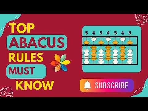 Abacus Rules for Beginners