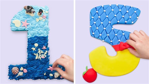 Number Themed Dessert Recipes 🎂🔢 | Fun, Creative & Satisfying Cake Decorating Ideas