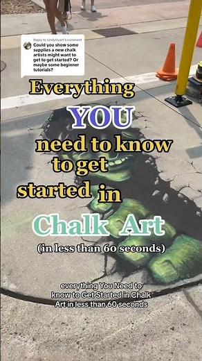 Everything you need to know to get started with Chalk Art (in less than 60 seconds)