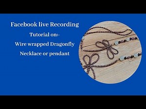 Wire wrapped dragonfly necklace or pendant Tutorial
