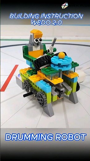 BUILDING INSTRUCTION WEDO 2.0 - DRUMMING ROBOT #lego #wedo #stemplus #buildinginstructions