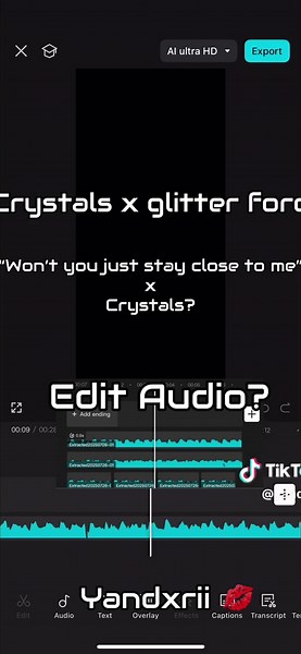Crystals and Glitter Force: Edit Audio Magic