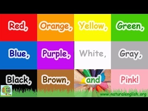 The Colors Song ~ Learn the Colors / Colours ~ LEARN ENGLISH with Natural English ~ LEARN VOCABULARY