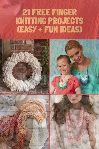 21 Free Finger Knitting Projects (Easy + Fun Ideas)