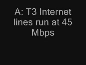 What is the Speed of a T3 Line?