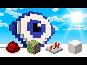 How to build a working eye in minecraft! (block for block java edition)
