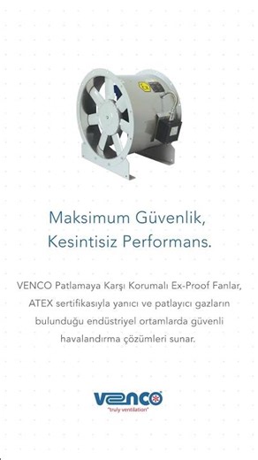 VENCO Explosion-Proof Fans: Maximum Safety, Non-Stop Efficiency ✅