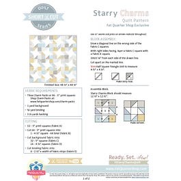 Starry Charms Quilt Pattern | Free PDF Fat Quarter Shop Exclusive