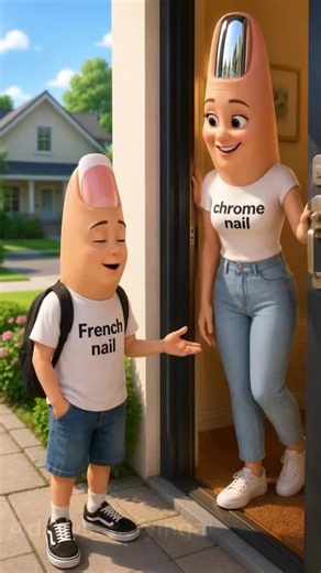 AI French Nails Part 2: Mom Suspicious — Reveal & Reaction