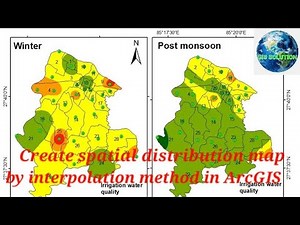 How to prepare Spatial distribution map of collected water quality data in ArcGIS ‪@gistutorial_easytutorial‬
