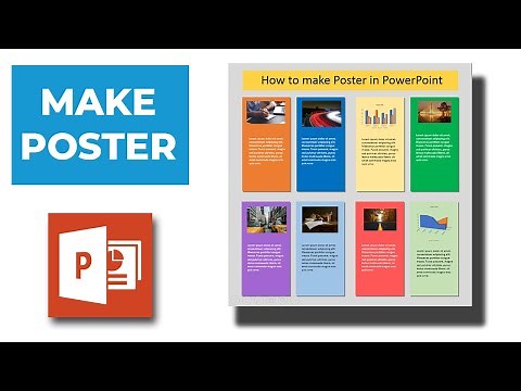 How to make a poster using Microsoft PowerPoint - Poster design tutorial
