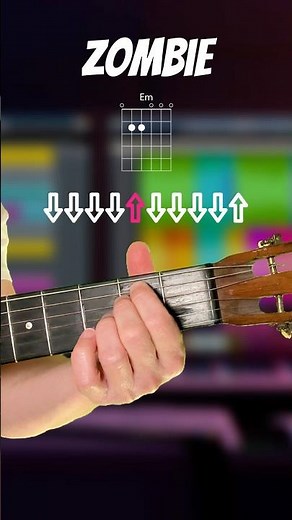 Zombie The Cranberries Guitar Tutorial Lesson Chords #guitar #shorts