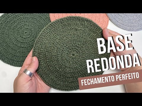 BASE REDONDA- Com fechamento invisível e perfeito - PASSO A PASSO FÁCIL E DESCOMPLICADO