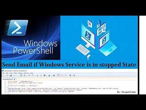PowerShell Send email if windows service is not running