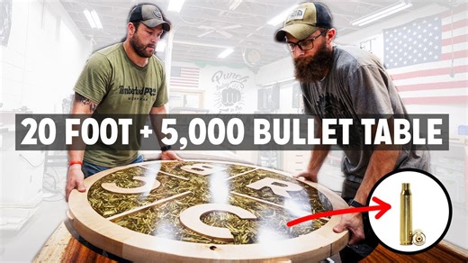 Building a conference table loaded with huge bullets