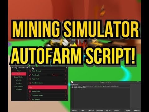 Roblox Mining Simulator Updated Working Script/Gui With AutoFarm