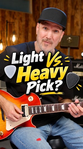 Should you use a light or heavy pick? ‪@RiffDimension‬