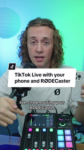 TikTok live with your phone and the RØDECaster Pro II/Duo is easy 🤓 #livestreaming #gearsetup #production #tiktoklive