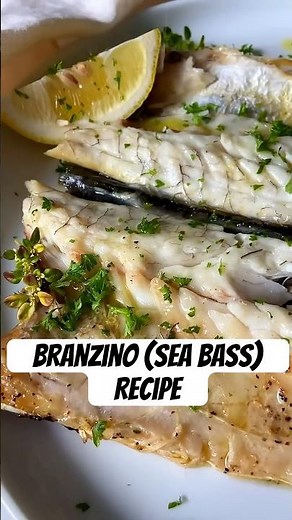 EASIEST BAKED WHOLE FISH RECIPE EVER! EUROPEAN SEA BASS — BRANZINO