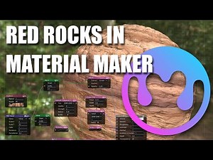 Material Maker Quickie - Red Rocks with 15 Nodes