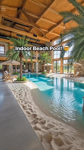 2M views · 42K reactions | Absolutely stunning indoor beach pool!  | Inspiring Designs | Facebook