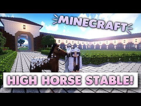 Minecraft Horse Farm Tour - High Horse Stable Build