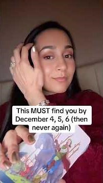 This MUST find you by 4th, 5th, 6th December (then never again)