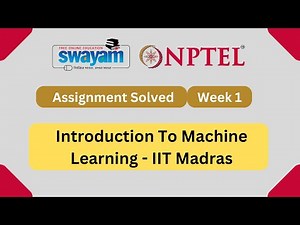 Introduction to Machine Learning | NPTEL | Week 1: Assignment 1 Solution July 2023 | By IIT Madras