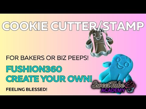 How to Design a Halloween Ghost Cookie Cutter & Stamp in Fusion 360 | All-in-One Cutter Tutorial