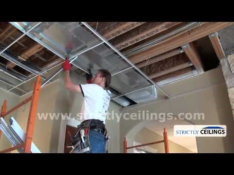 How To Install Drop Ceilings (Drop Ceiling Grid Designs)