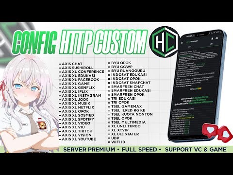 UPDATE CONFIG HTTP CUSTOM HC TERBARU 2025 | Internet Gratis 100% Work 🚀